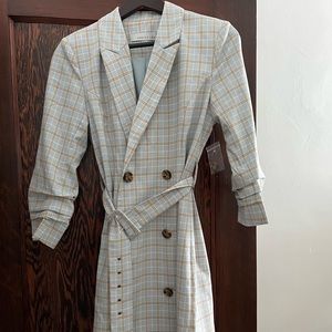 Adelyn Rae windowpane check blazer mini dress- brand new!